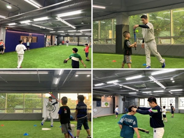 ‘캐치볼 야구아카데미’의 수업 모습